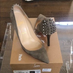 Christian Louboutin suede pumps